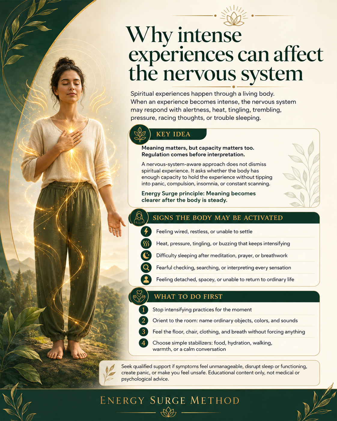 Why intense experiences can affect the nervous system infographic