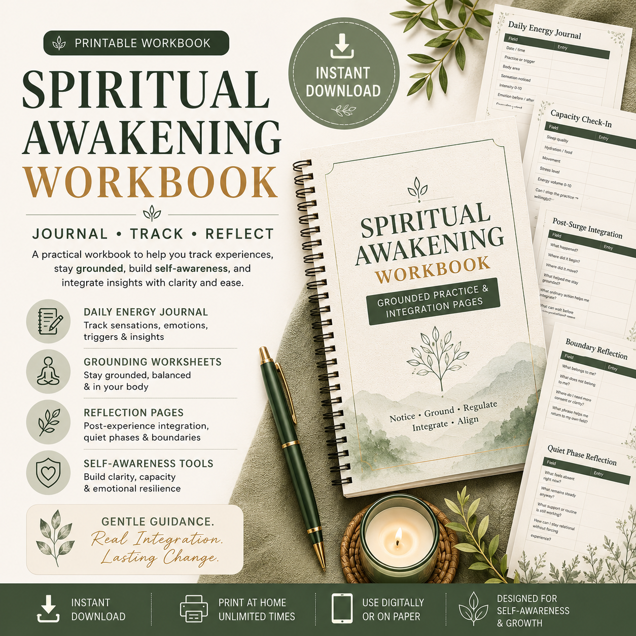 Printable workbook pages preview