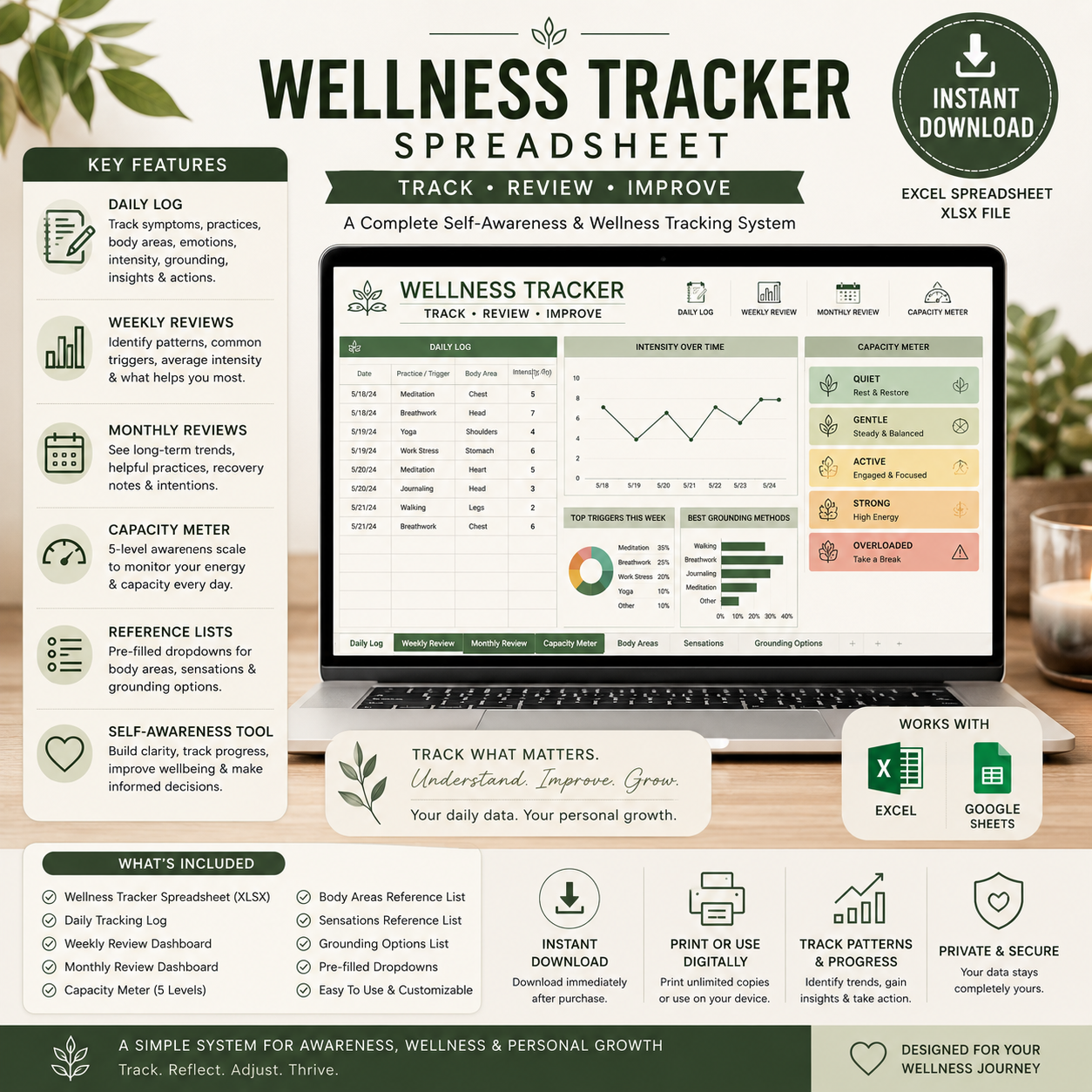 Wellness Tracker key features preview