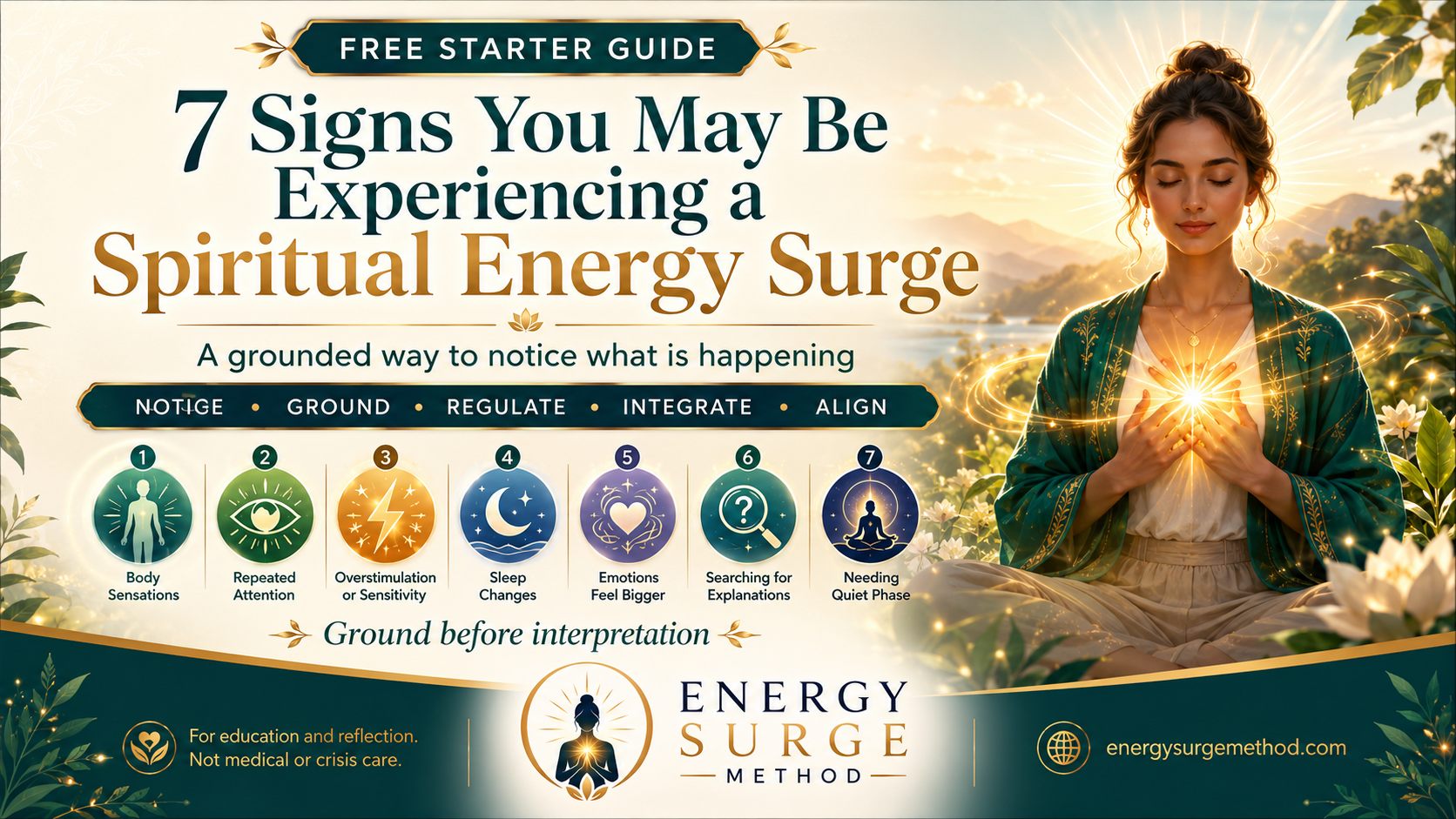 7 Signs You May Be Experiencing a Spiritual Energy Surge free starter guide preview