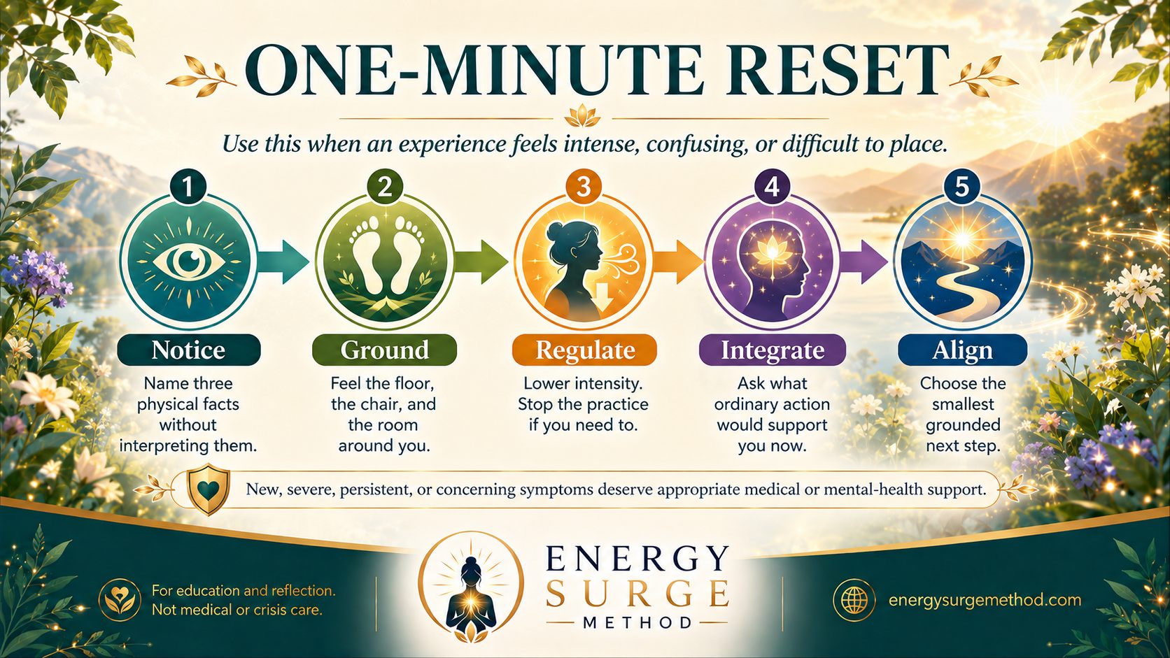One-minute reset sequence