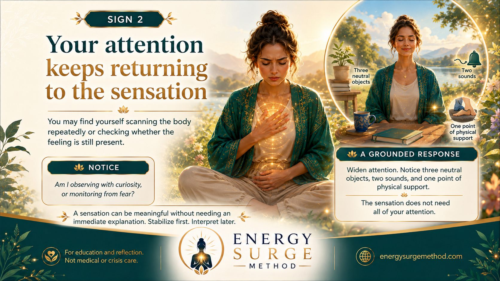 Sign 2: Attention keeps returning to the sensation