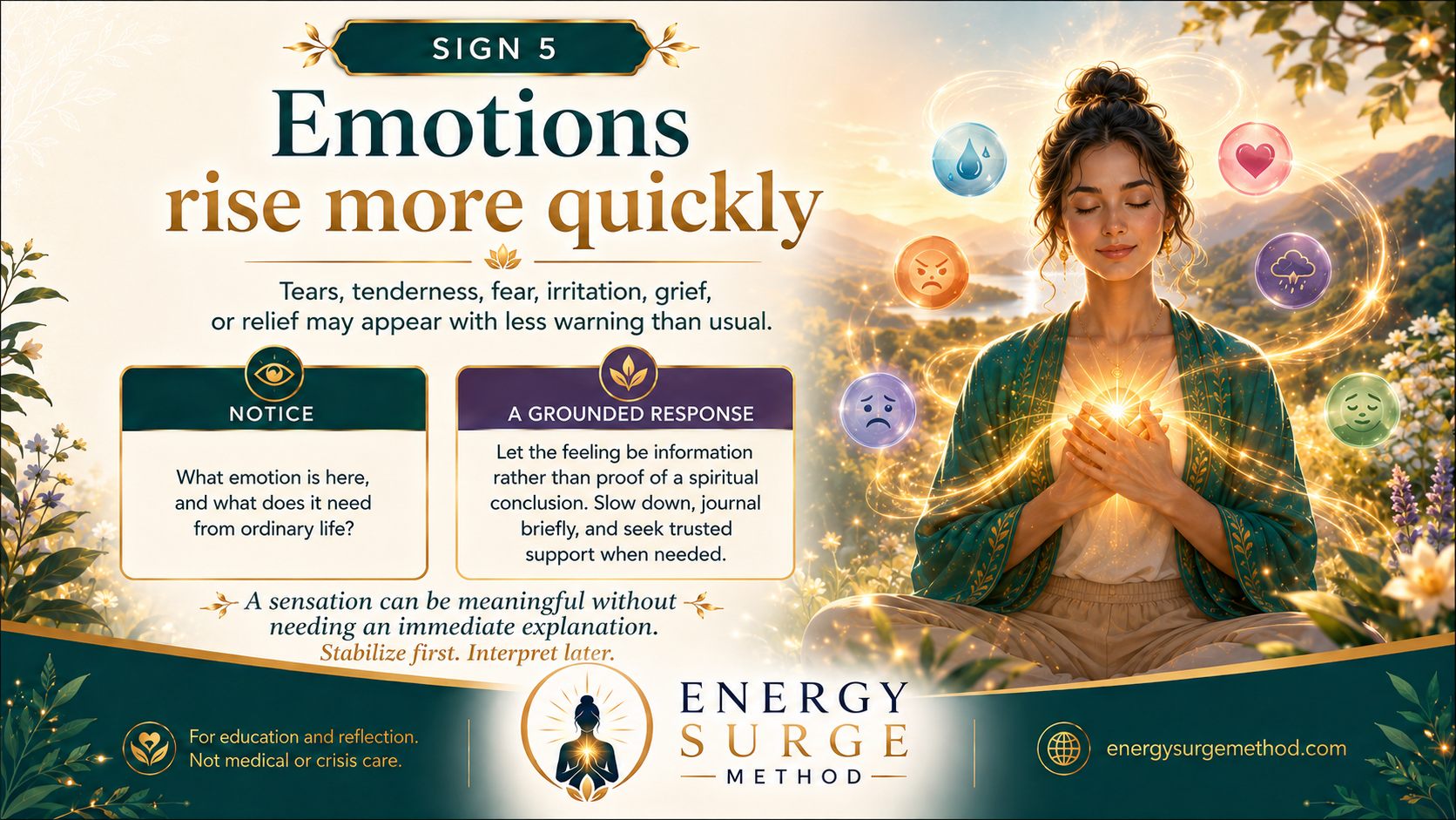 Sign 5: Emotions rise more quickly