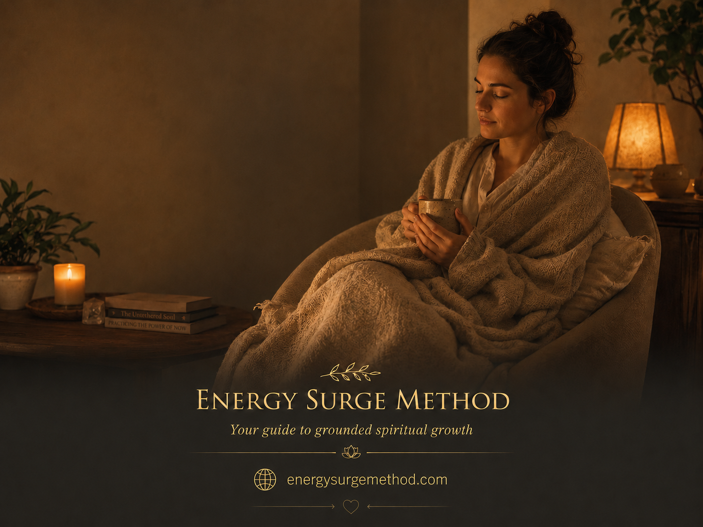 Calm recovery scene for spiritual overstimulation with soft light and reduced stimulation