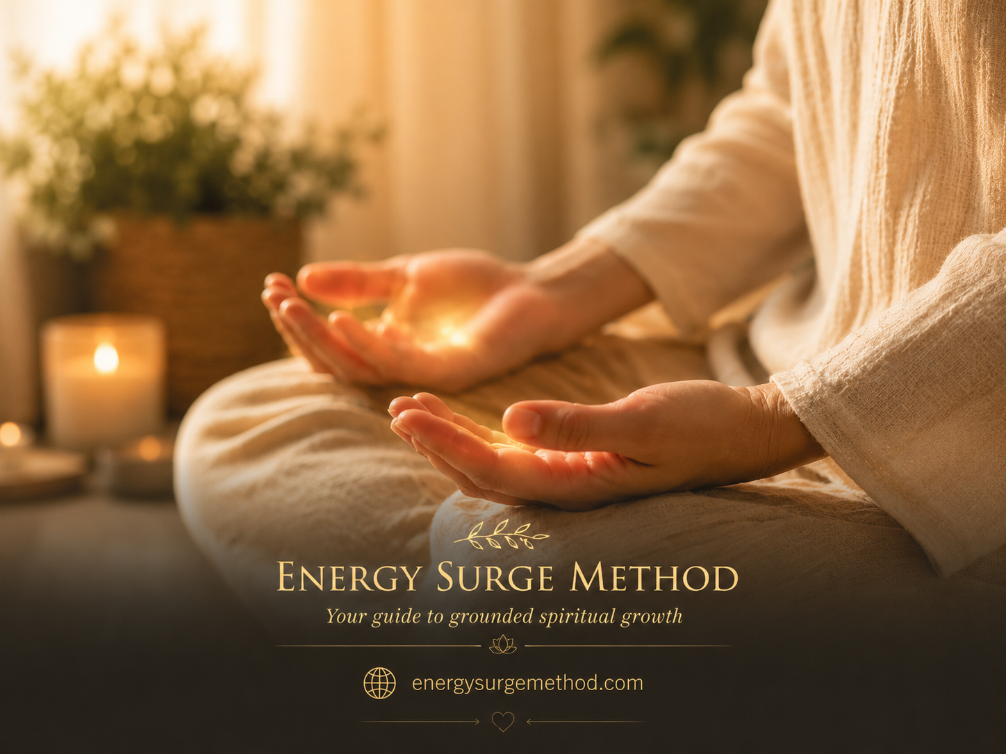 Relaxed hands during meditation with gentle warmth and tingling around the palms and fingertips